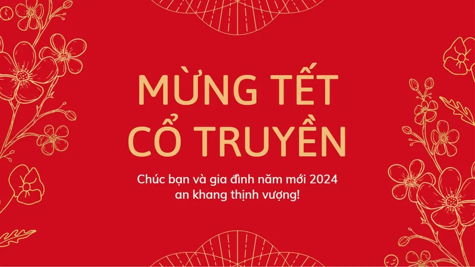 Thiệp chúc Tết cố truyền dành cho khách hàng, đối tác 