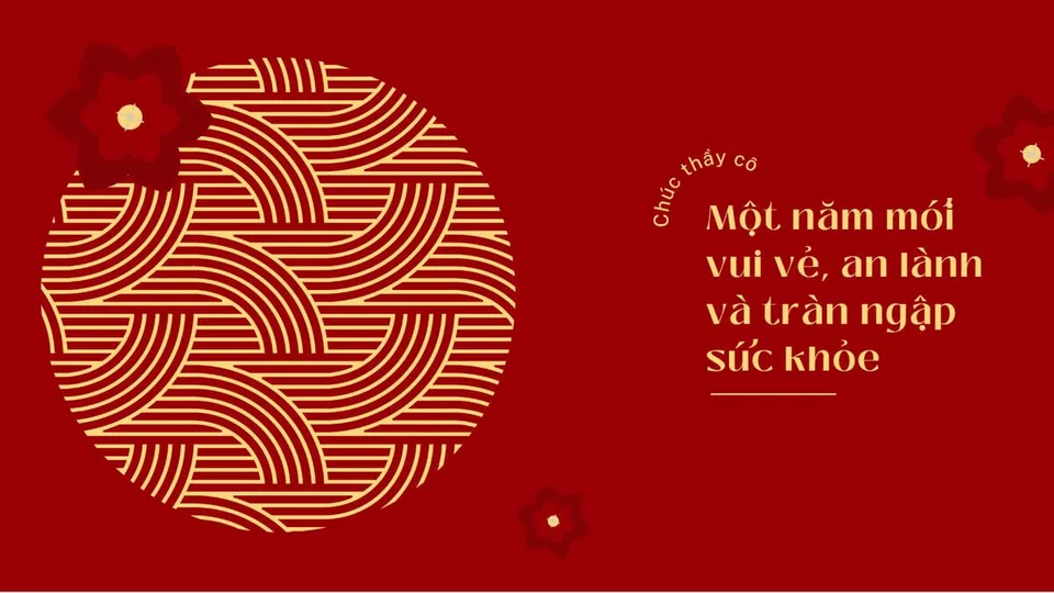Thiệp chúc mừng năm mới tết 2024 cho thầy cô