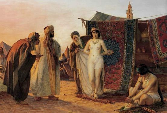 Ấu nô da trắng thì bị bán cho Đế chế Ottoman, làm lính.