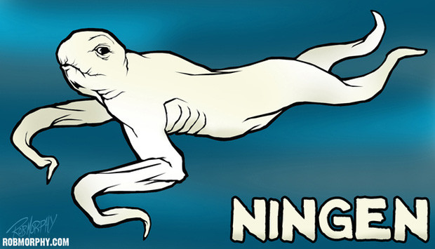 ningen Mô phỏng về một con quái vật có hình người trong truyền thuyết Ningen.