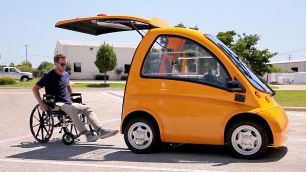 kenguru1 Kenguru – chiếc xe sinh ra cho người khuyết tật, chỉ có một cửa duy nhất nhưng cực tiện cho người đi xe lăn