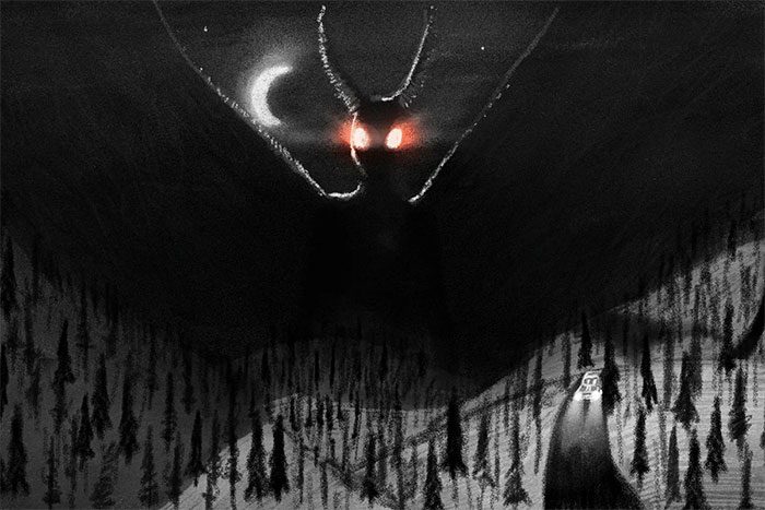 mothman-2 Với sự xuất hiện của truyền thông, những tin đồn về Mothman dần lan rộng