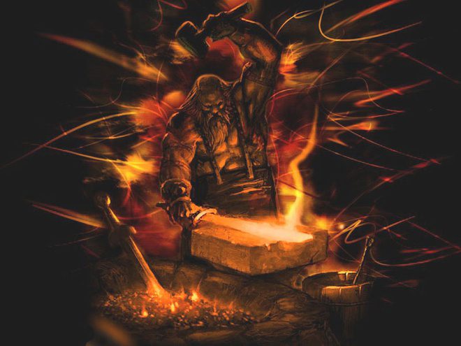 Hephaestus là thần lửa, thần thợ rèn