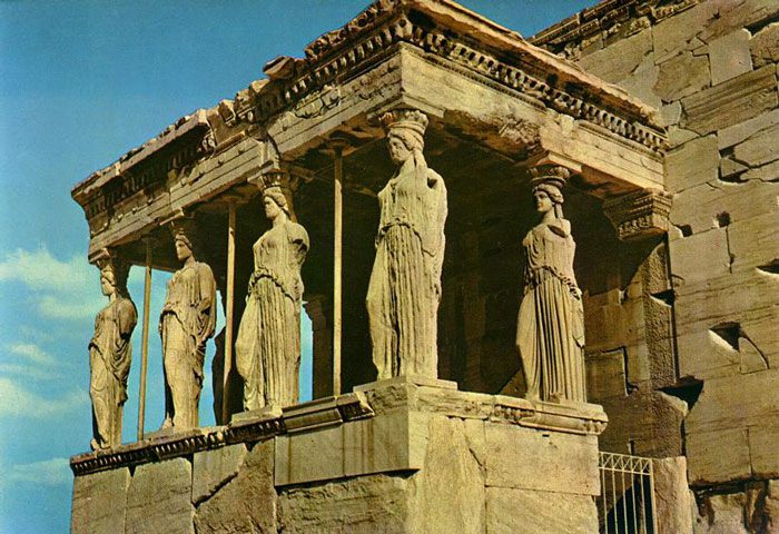 Đền Erechtheion là công trình mang đậm nét kiến trúc Hy Lạp.