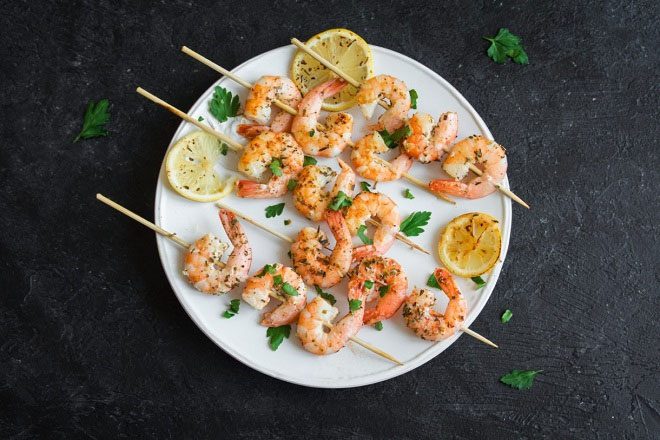 Tôm nướng sốt chanh dây