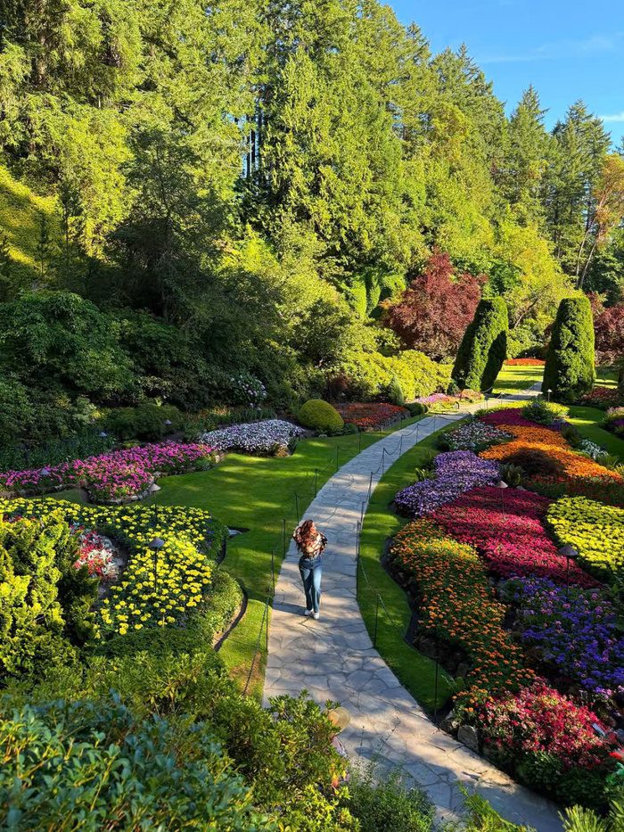 Các địa điểm du lịch Canada mùa xuân - Vườn hoa Butchart – Victoria