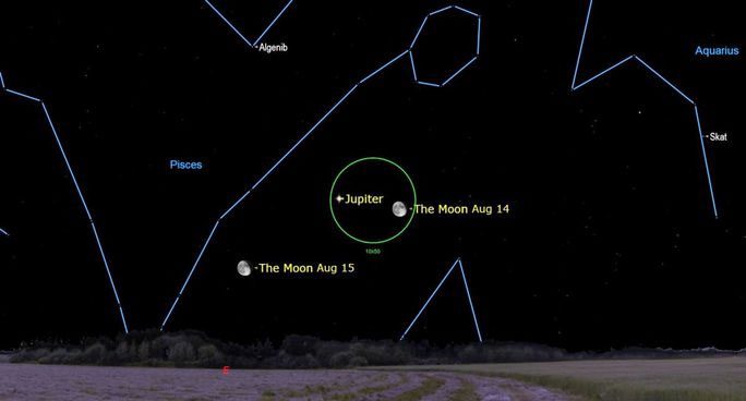 sao-tho-1 Cách xác định sao Thổ (Saturn) dựa trên vị trí của Mặt trăng vào ngày 14 và 15-8