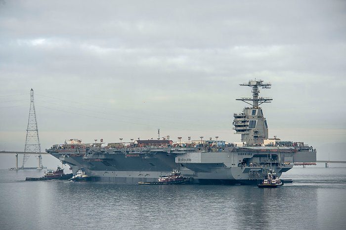 USS Gerald R. Ford có chi phí chế tạo khoảng 17 đến 18 tỉ USD USS Gerald R. Ford có chi phí chế tạo khoảng 17 đến 18 tỉ USD