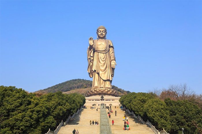 Tượng Đại Phật tại núi Linh Sơn (Lingshan), Trung Quốc - 88m