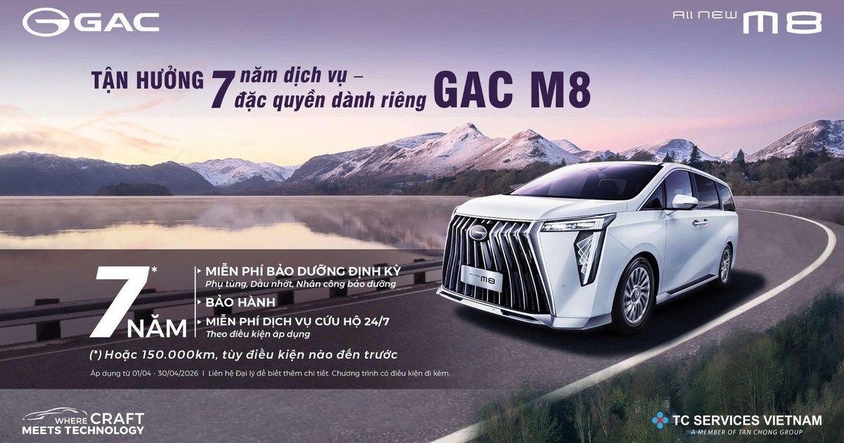 GAC All-New M8 gia tăng đặc quyền từ 1.4: Nâng tầm giá trị sở hữu