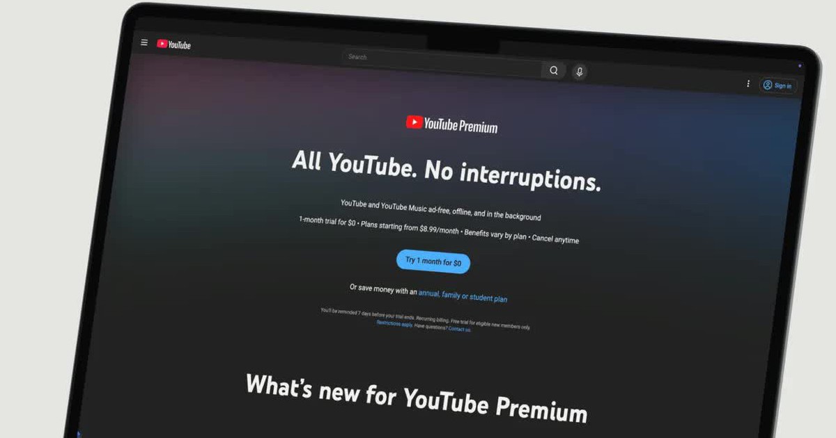 YouTube Premium bất ngờ tăng giá đến 4 USD/tháng