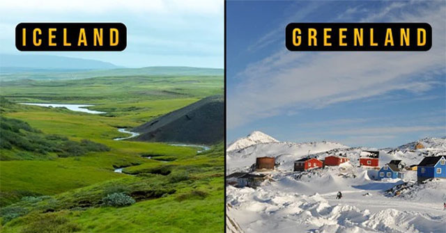Vì sao Greenland và Iceland lại có được những cái tên trái ngược hoàn toàn với thực tế?