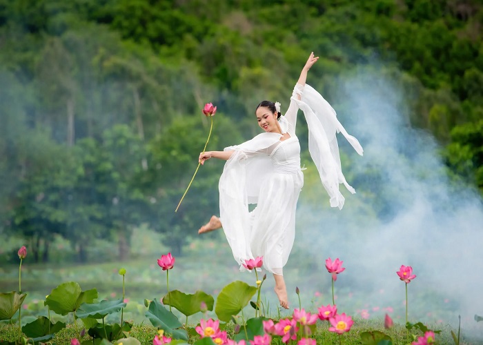 Hè đến, ghé đầm sen Trà Lý Quảng Nam vào mùa đẹp nhất