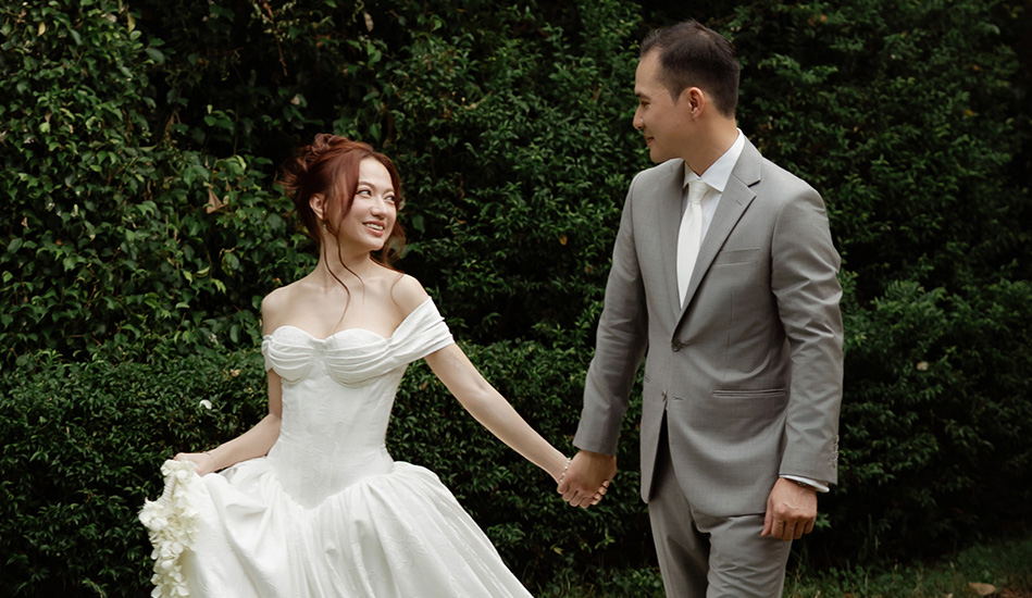 Ảnh cưới phong cách 'giàu ngầm' của Xuân Nghi