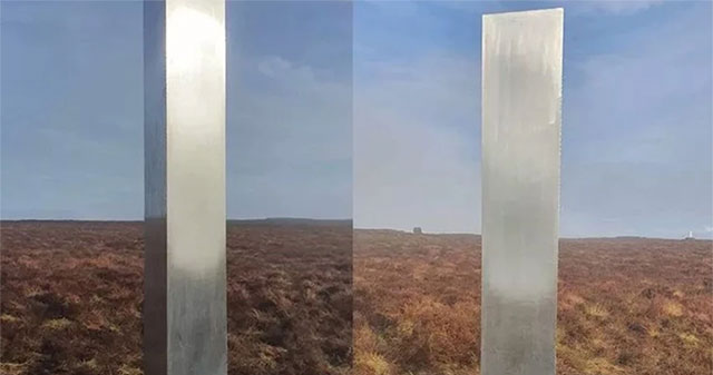 Khối trụ bí ẩn "trông như UFO" xuất hiện ở xứ Wales