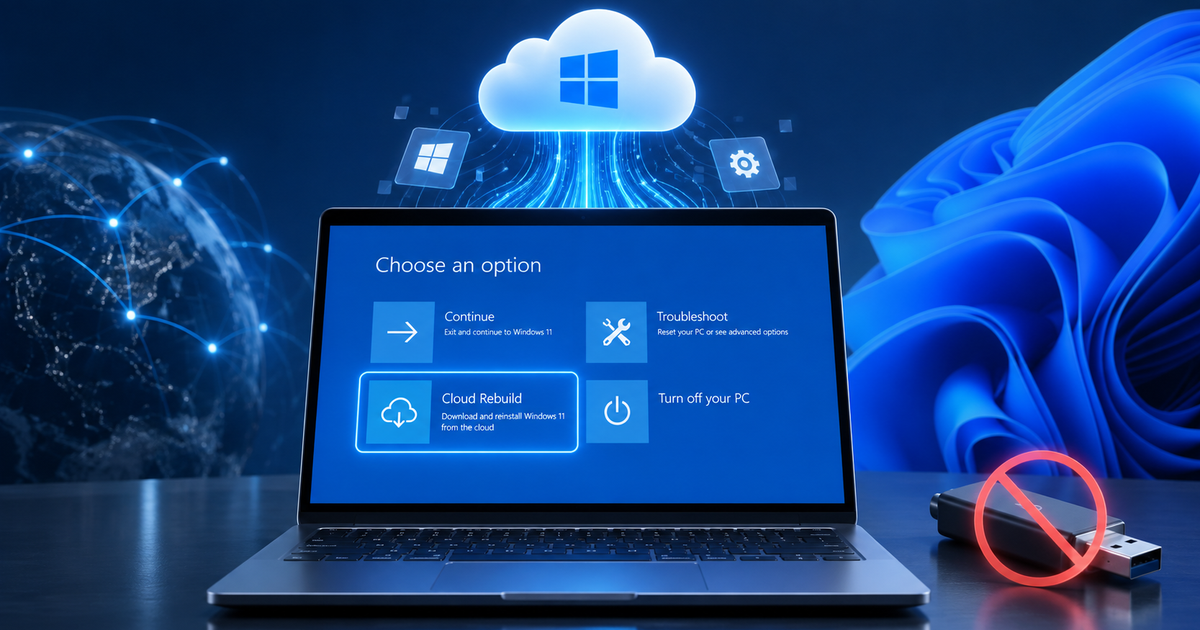 Microsoft thử nghiệm cách cài đặt Windows 11 không cần USB