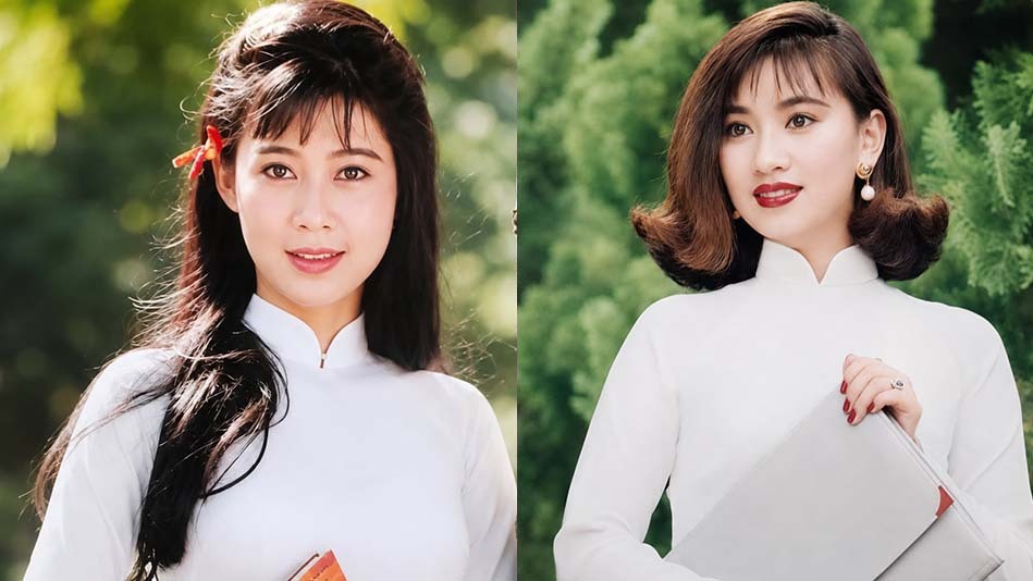 Người đẹp thập niên 1990 trong tà áo trắng mùa tựu trường
