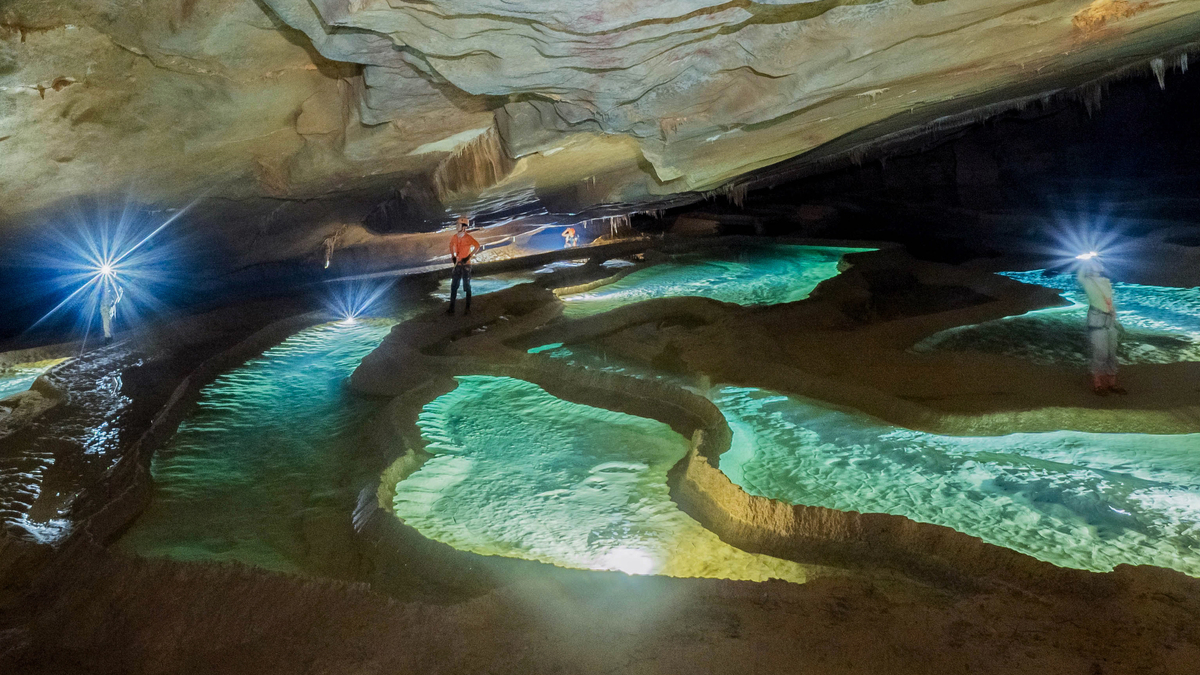 Ruộng bậc thang màu ngọc bích trong hang động Phong Nha - Kẻ Bàng