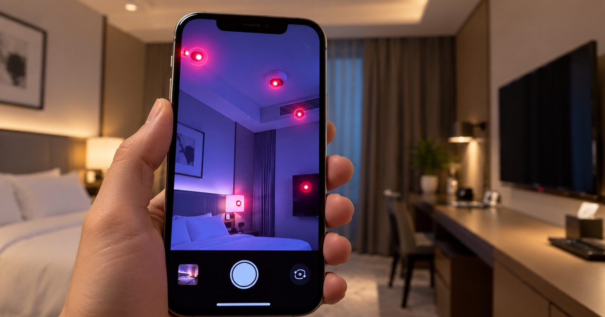 Cách dùng điện thoại thông minh phát hiện camera quay lén